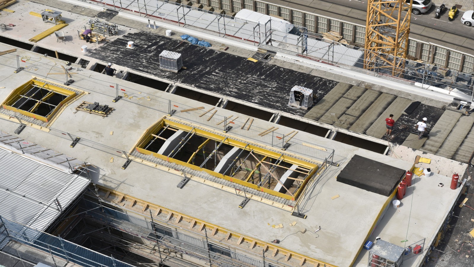 Blick auf das Parlamentsdach