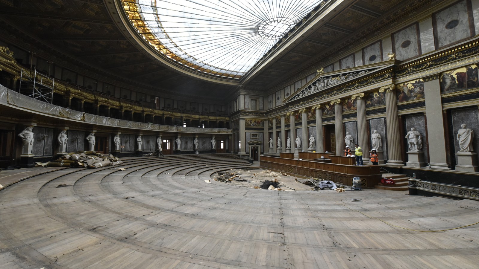 Auch im Parlement in Wien ist Geberit verbaut.