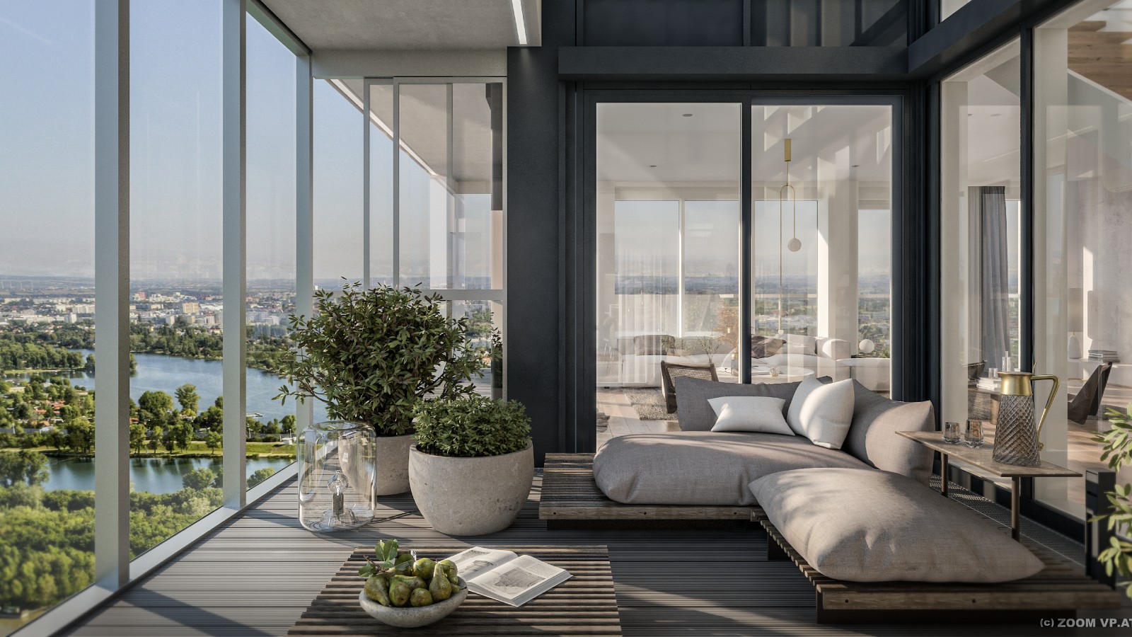 Highlight des MARINA TOWER sind die sechs Penthouse-Wohnungen im Dachgeschoß, die nach individuellen Wünschen mitgestaltet werden können. (c) ZOOM.VP Highlight des MARINA TOWER sind die sechs Penthouse-Wohnungen im Dachgeschoß, die nach individuellen Wünschen mitgestaltet werden können. (c) ZOOM.VP