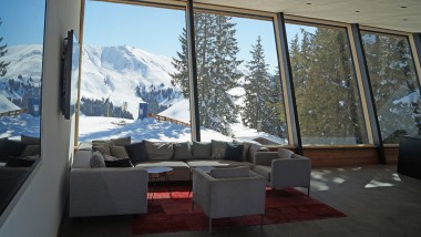 Blick aus dem Starthaus Kitzbühel