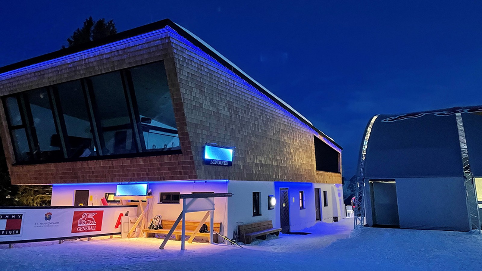 Starthaus Kitzbühel bei Nacht Starthaus Kitzbühel bei Nacht
