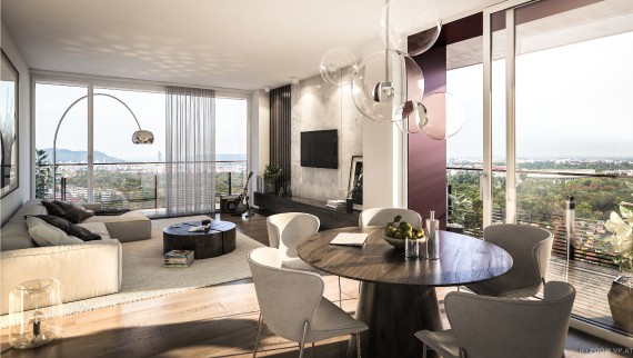 © Zoom VP/Soravia / Innenansicht TrIIIple Tower © Zoom VP/Soravia / Innenansicht TrIIIple Tower