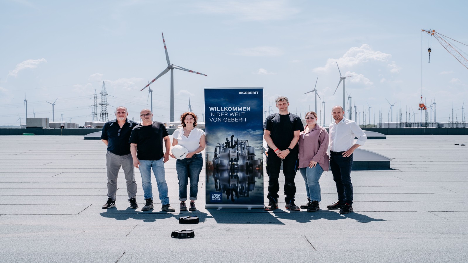 Dank der guten Zusammenarbeit zwischen dem Markenhersteller Geberit und der ausführenden Firma Molin wird das Projekt zeitgerecht umgesetzt.