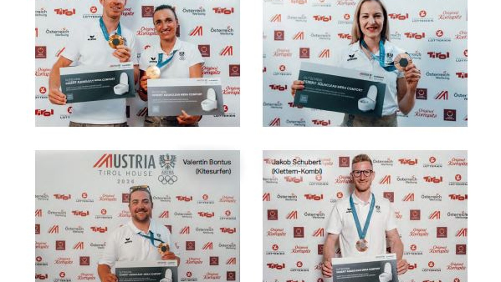 Medaillen-GewinnerInnen bei Olympia 2024 erhalten auch ein Geberit AquaClean Dusch-WC. (c) Florian Rogner (OEOC) Medaillen-GewinnerInnen bei Olympia 2024 erhalten auch ein Geberit AquaClean Dusch-WC. (c) Florian Rogner (OEOC)