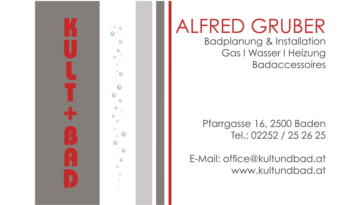 Geberit Privatbadpartner Kult & Bad Alfred Gruber