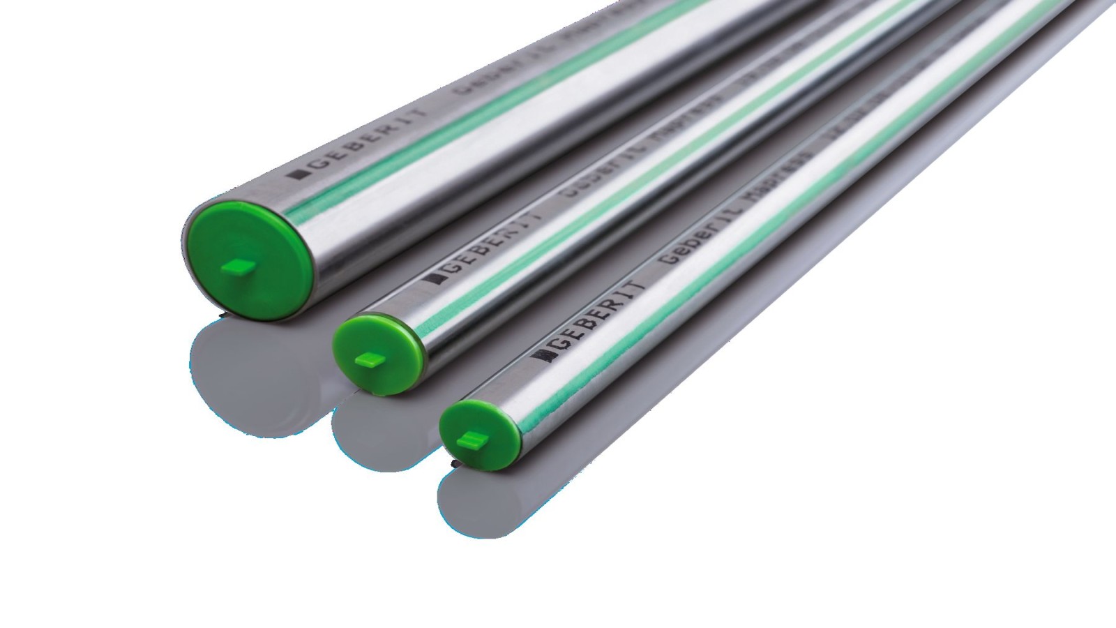 Die grüne Kennlinie kennzeichnet das Geberit Mapress Edelstahl Systemrohr CrMoTi