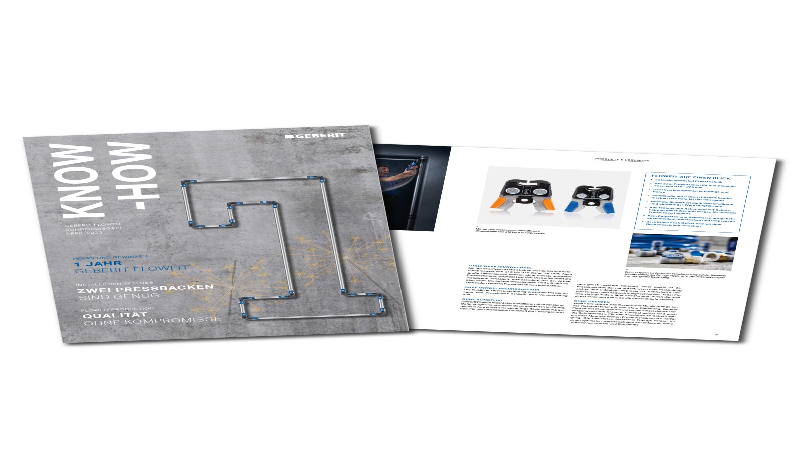 Geberit FlowFit Kundenmagazin Geberit FlowFit Kundenmagazin