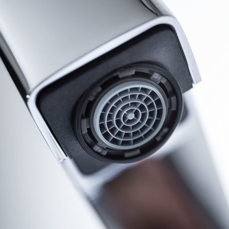 Geberit Waschtischarmatur Brenta, Close-up