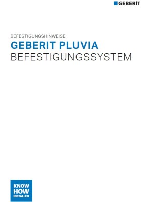 Geberit Pluvia Befestigungshinweise 2023 Geberit Pluvia Befestigungshinweise 2023