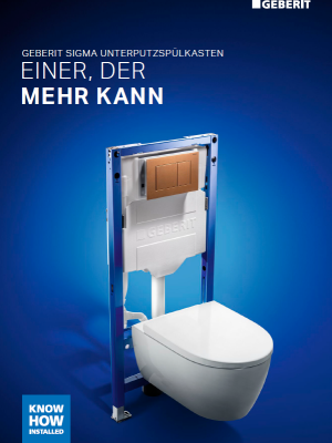 Geberit Sigma Unterputzspülkasten Broschüre / Nr. 04003 Geberit Sigma Unterputzspülkasten Broschüre / Nr. 04003