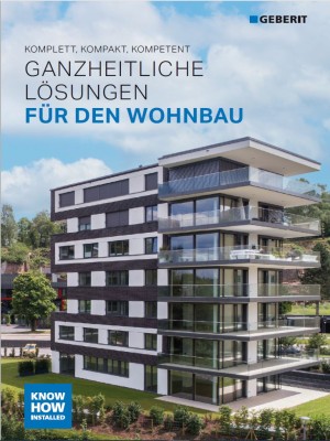 Wohnbaubroschüre Ganzheitliche Lösungen für den Wohnbau / Nr. 12001 Wohnbaubroschüre Ganzheitliche Lösungen für den Wohnbau / Nr. 12001