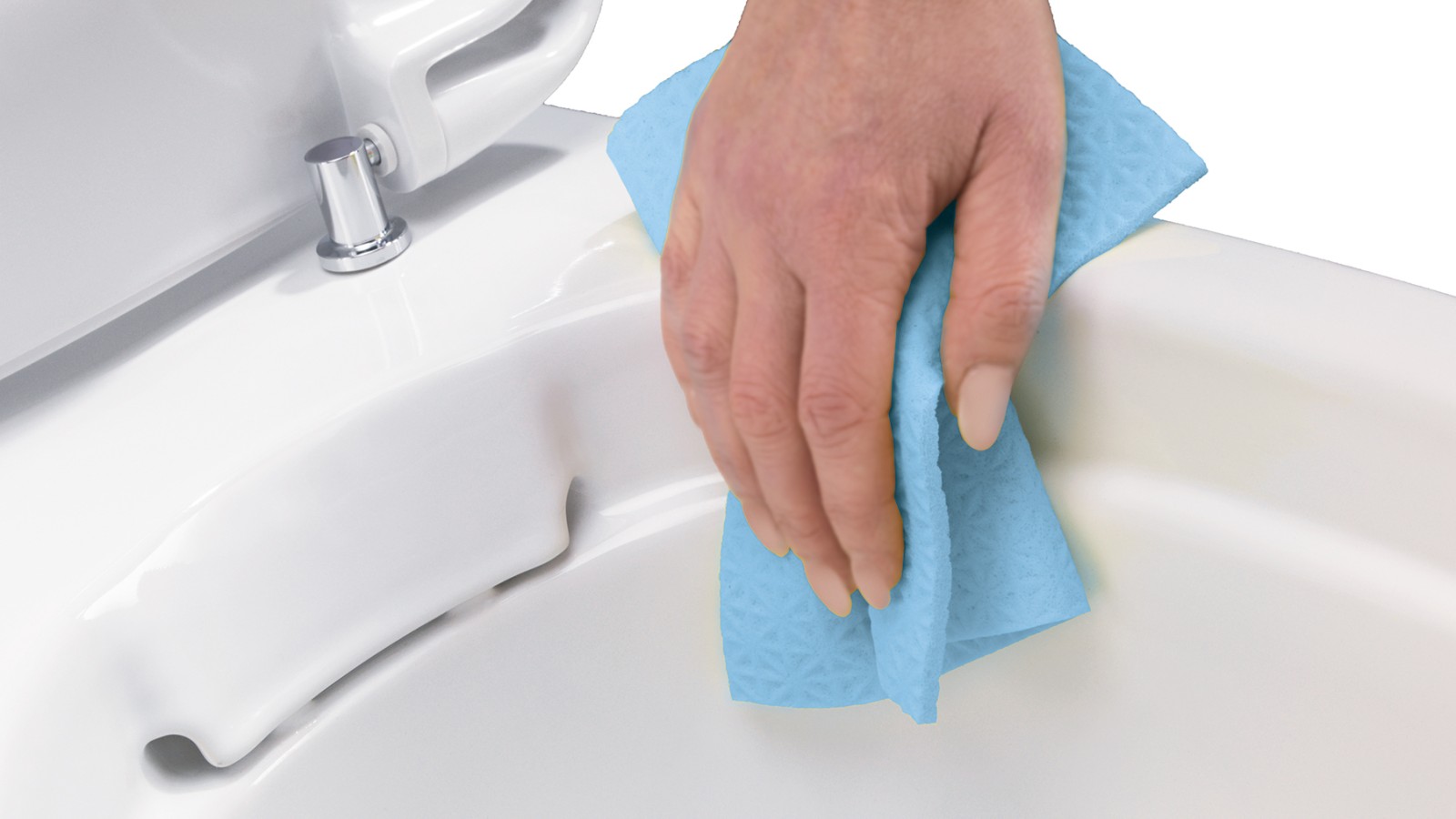 Rimfree® WC wird gereinigt (© Opernhaus Chemnitz / Nasser Hashemi) Rimfree® WC wird gereinigt (© Opernhaus Chemnitz / Nasser Hashemi)