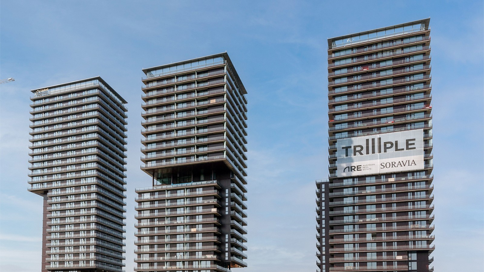 Die drei Türme von TrIIIple stehen in einem Dialog zueinander (© Soravia) Die drei Türme von TrIIIple stehen in einem Dialog zueinander (© Soravia)