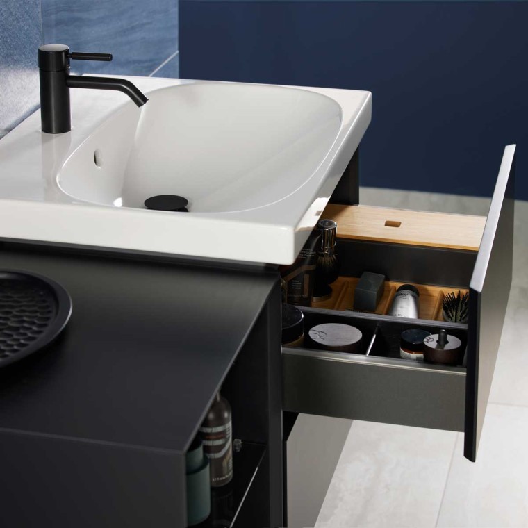 Mix & Match: gestalten Sie Ihren Waschplatz nach Ihrem Platzbedarf. Mix & Match: gestalten Sie Ihren Waschplatz nach Ihrem Platzbedarf.