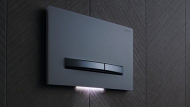 Geberit Sigma50 weiss mit Orientierungslicht