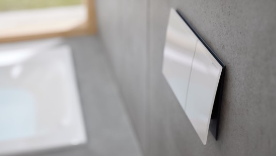 Geberit Sigma70 Glas weiss Geberit Sigma70 Glas weiss