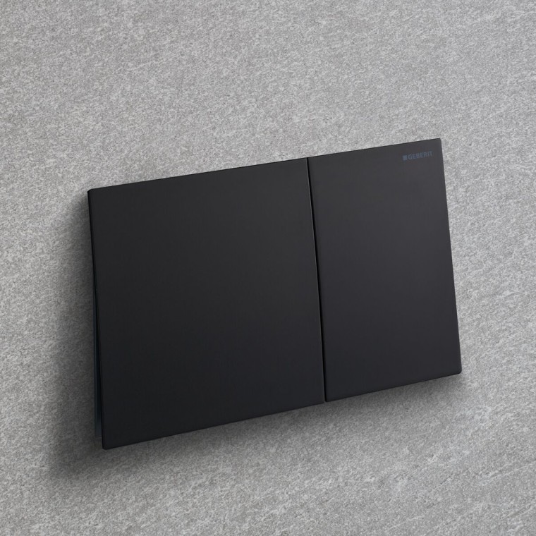 Geberit Sigma70 schwarz matt, mit Easy-to-clean-Beschichtung Geberit Sigma70 schwarz matt, mit Easy-to-clean-Beschichtung