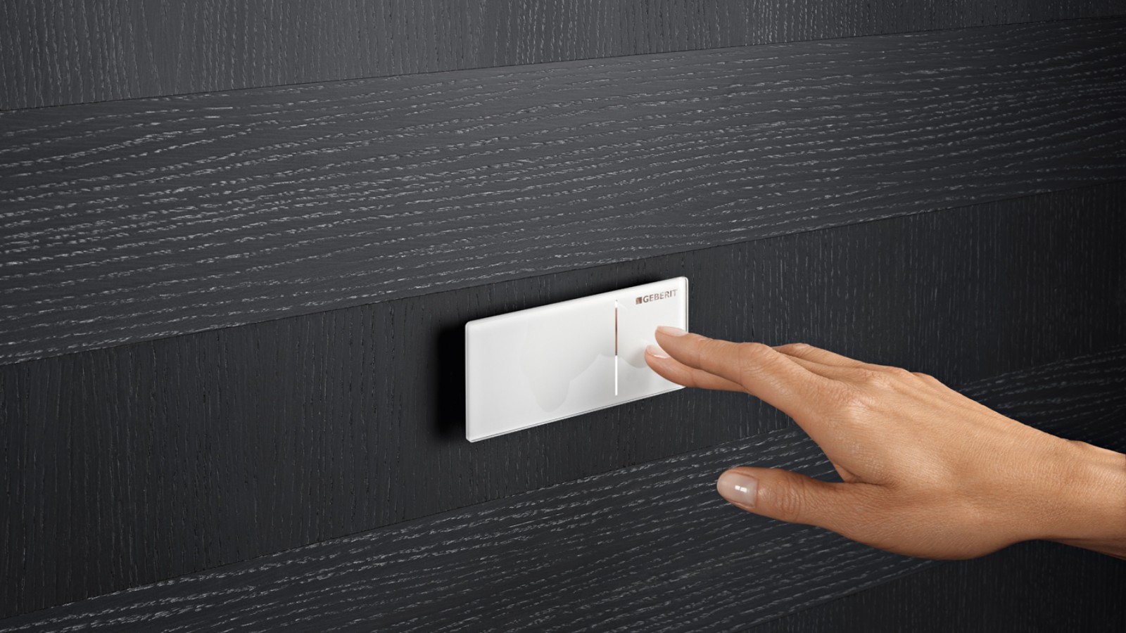 Barrierefreie Spülbetätigung von Geberit