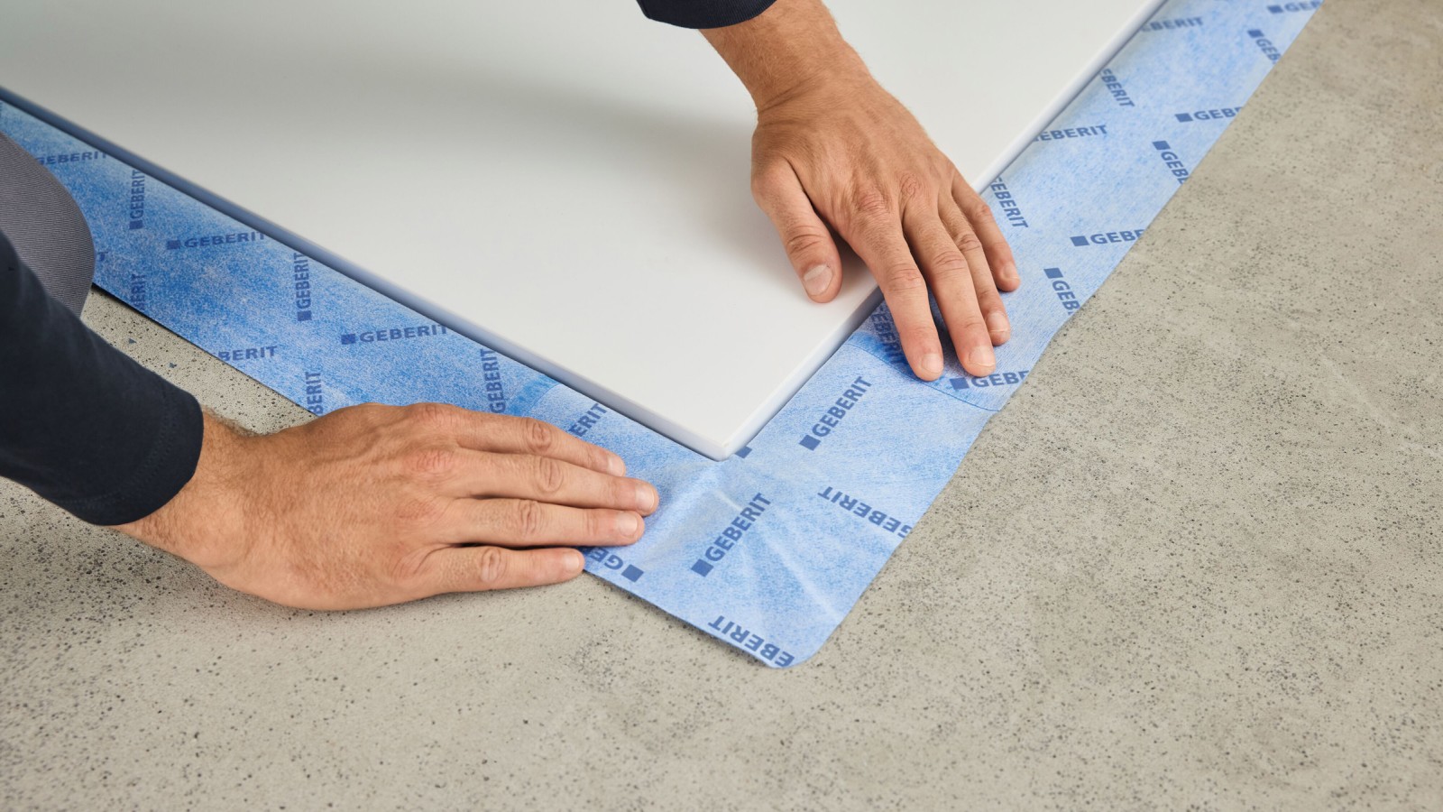 Abdichtung an der CleanFloor30 Duschfläche