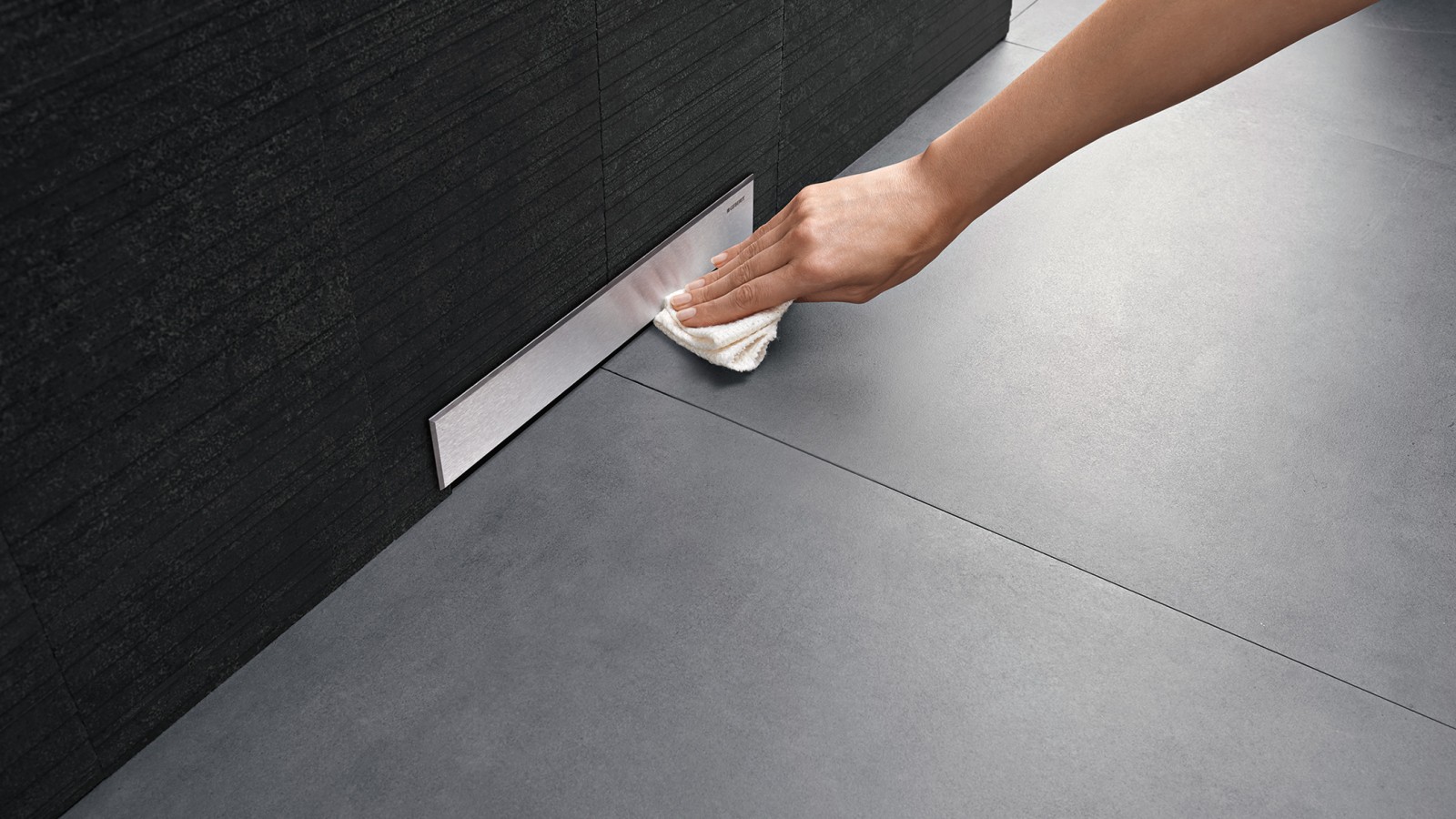 Geberit Wandablauf für bodenebene Duschen (© Geberit) Geberit Wandablauf für bodenebene Duschen (© Geberit)