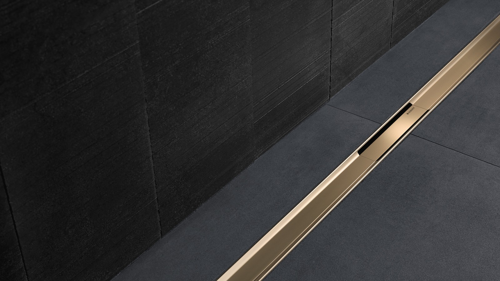 Duschrinne CleanLine in der Farbe Champagner Duschrinne CleanLine in der Farbe Champagner