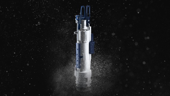 Geberit Typ 212 Spülventil mit Wassertropfen (© Geberit)