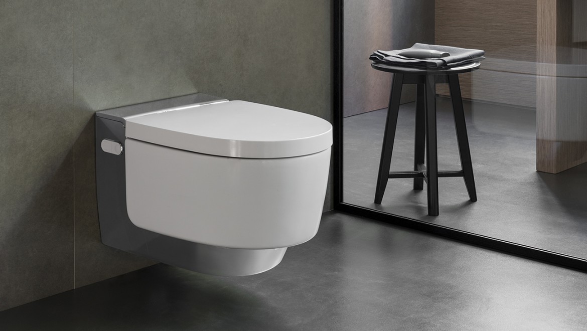 Dusch-WC Geberit AquaClean Mera für höchste Komfortansprüche (© Geberit) Dusch-WC Geberit AquaClean Mera für höchste Komfortansprüche (© Geberit)