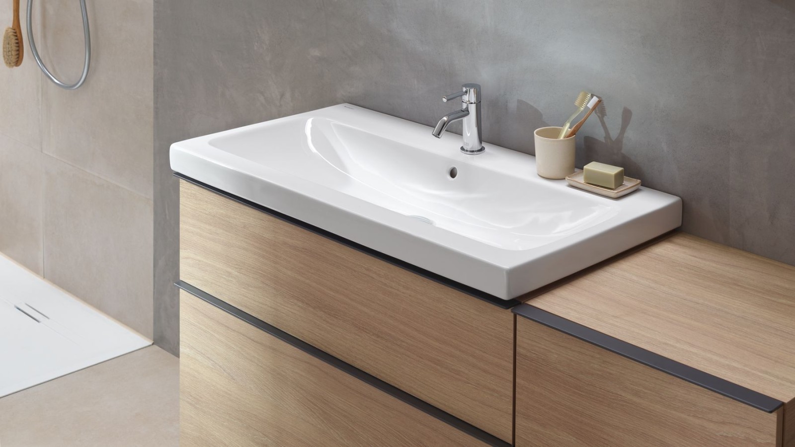 Waschplatz der Badserie Geberit iCon (© Geberit) Waschplatz der Badserie Geberit iCon (© Geberit)