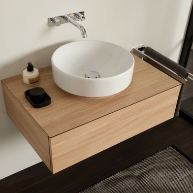 Geberit ONE Wandarmatur im runden Design