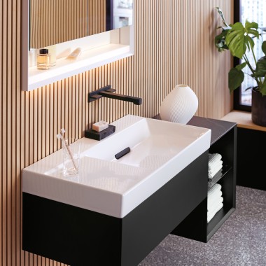 Geberit ONE Wandarmatur in Schwarz matt