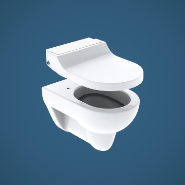 Dusch-WC Geberit AquaClean Tuma mit flexiblem Aufsatz Dusch-WC Geberit AquaClean Tuma mit flexiblem Aufsatz