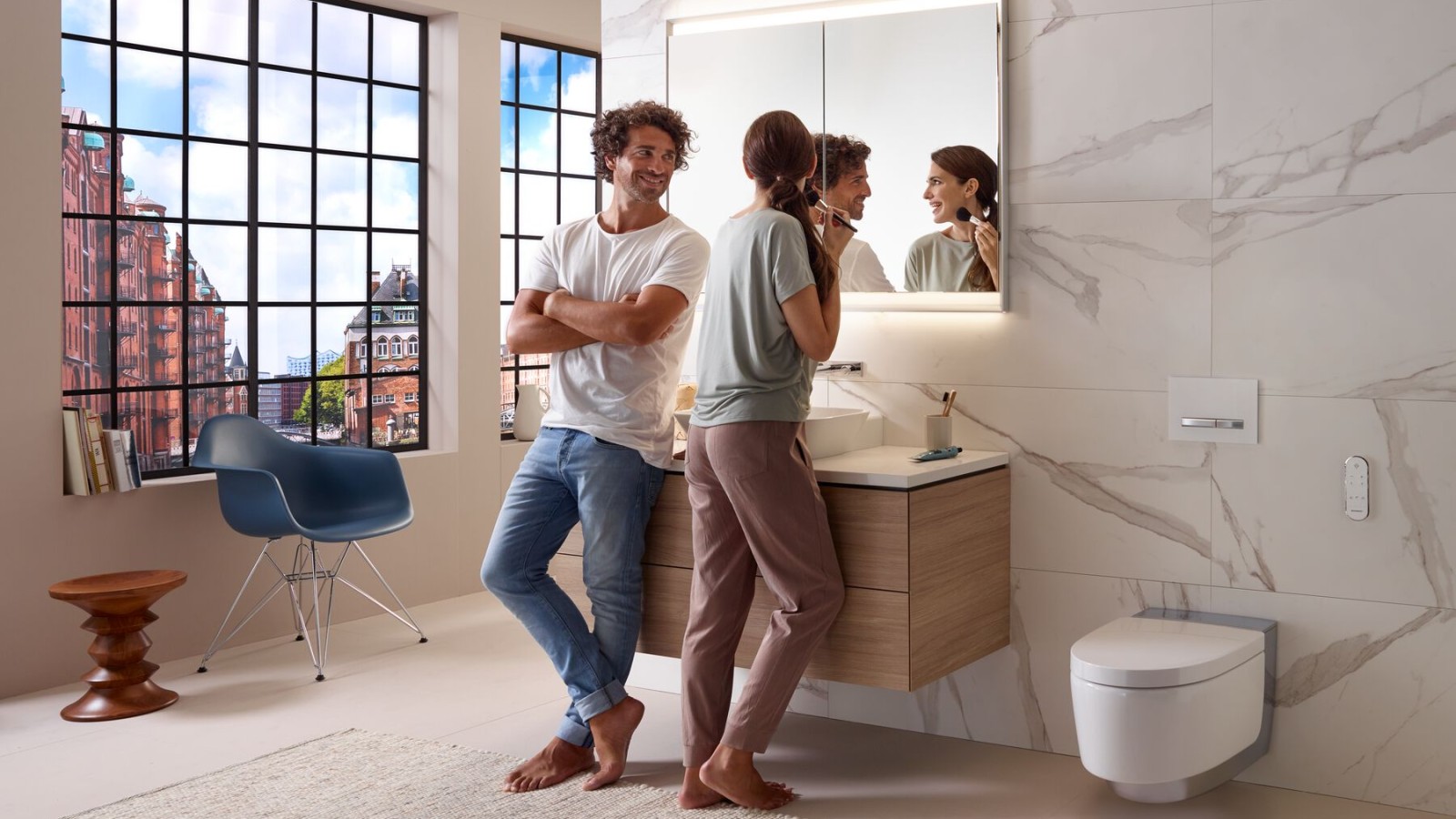 Badezimmer mit Geberit AquaClean Badezimmer mit Geberit AquaClean