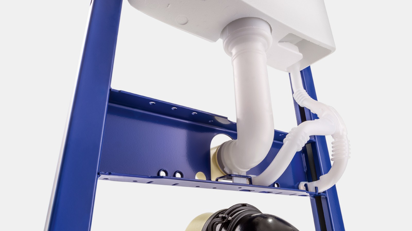 Unterputz Spülkasten von Geberit mit Leerrohr für den Wasseranschluss