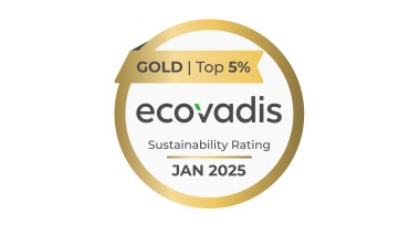 Gold-Medaille von EcoVadis für das Nachhaltigkeitsmanagement von Geberit (© Geberit)