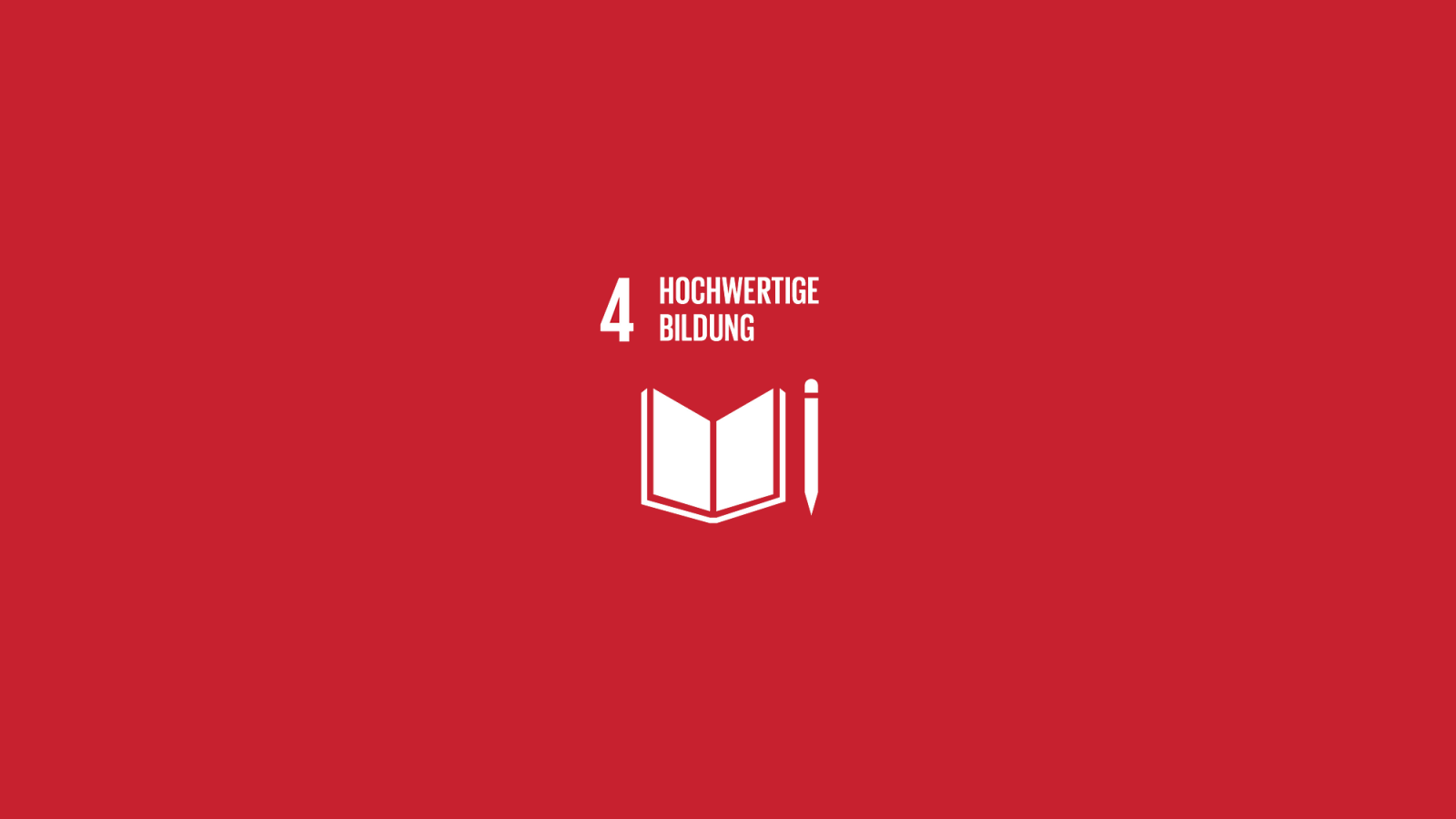 Ziel 4 der Vereinten Nationen «Hochwertige Bildung»