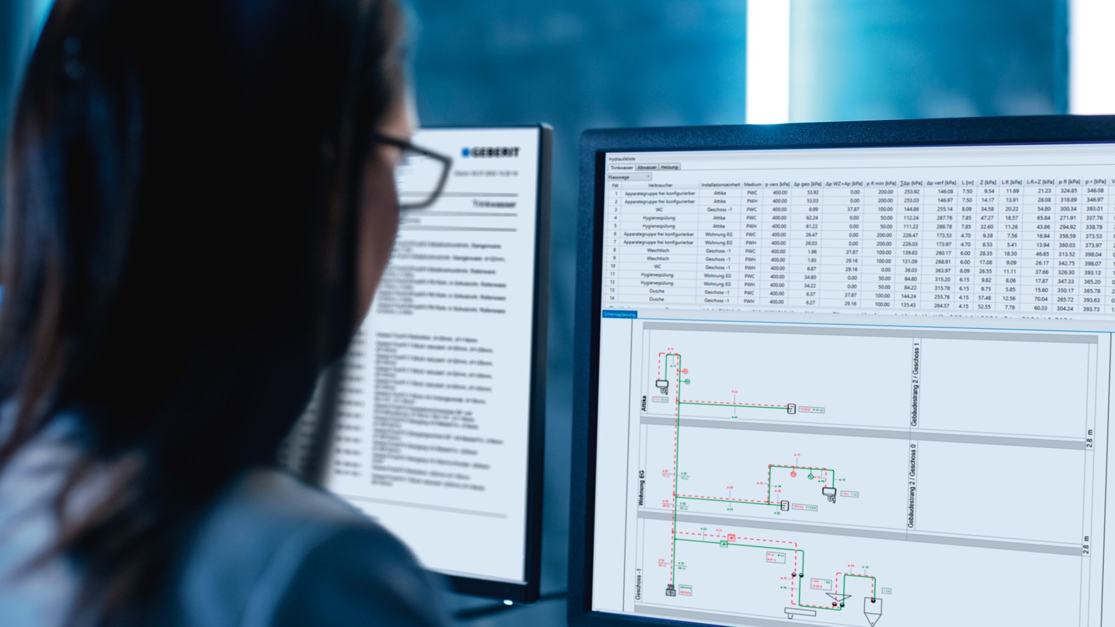 Planung eines Geberit Hygienesystems mit dem Geberit ProPlanner