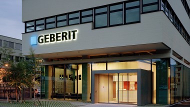 Geberit Hauptgebäude in Jona, Schweiz