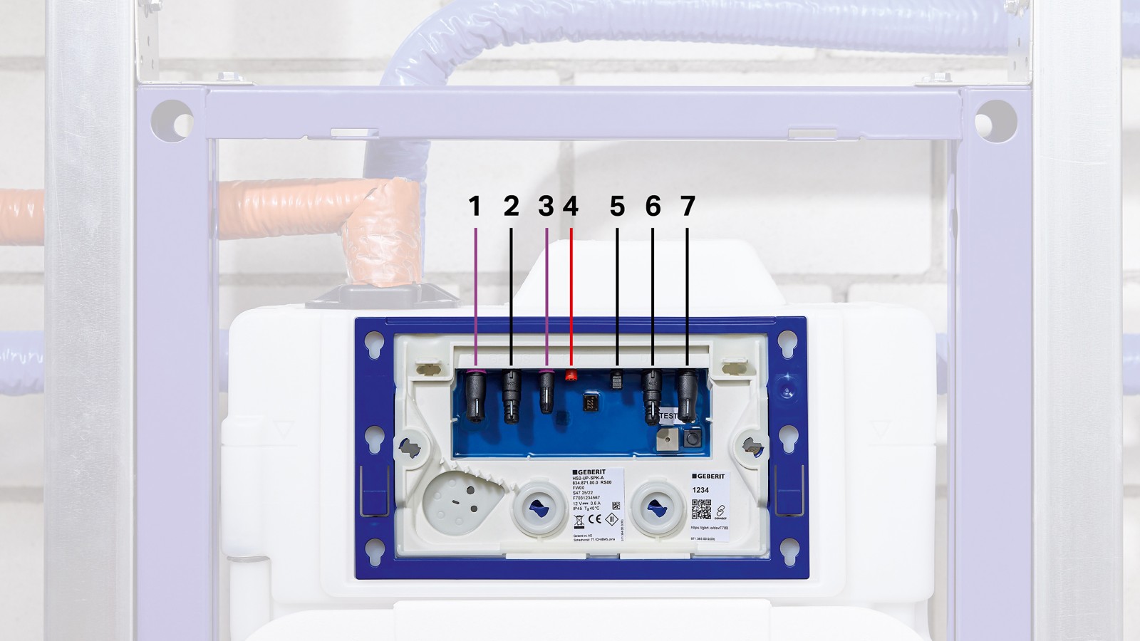 Geberit Unterputzspülkasten mit HS50 Hygienespülung (© Geberit) Geberit Unterputzspülkasten mit HS50 Hygienespülung (© Geberit)