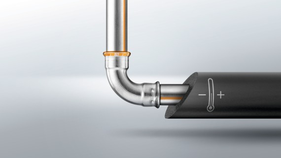 Das neue Edelstahl Rohrleitungssystem Geberit Mapress Therm aus CrTi-Stahl Das neue Edelstahl Rohrleitungssystem Geberit Mapress Therm aus CrTi-Stahl