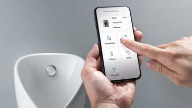 Geberit Control App - Ansicht des Tools