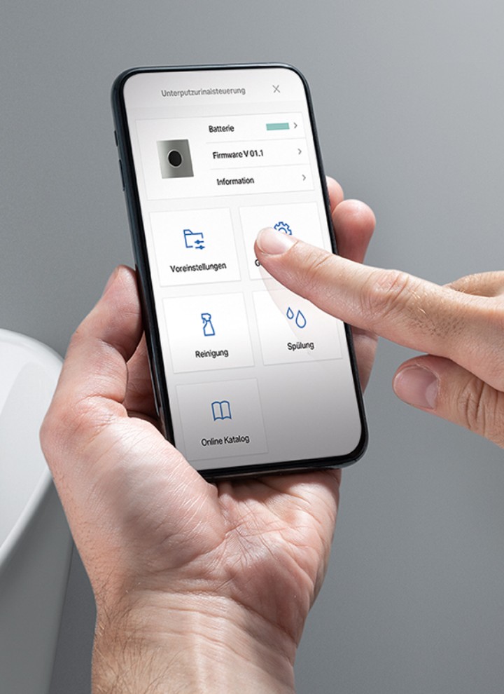Die Geberit Control App steuert Sanitäranlagen Die Geberit Control App steuert Sanitäranlagen