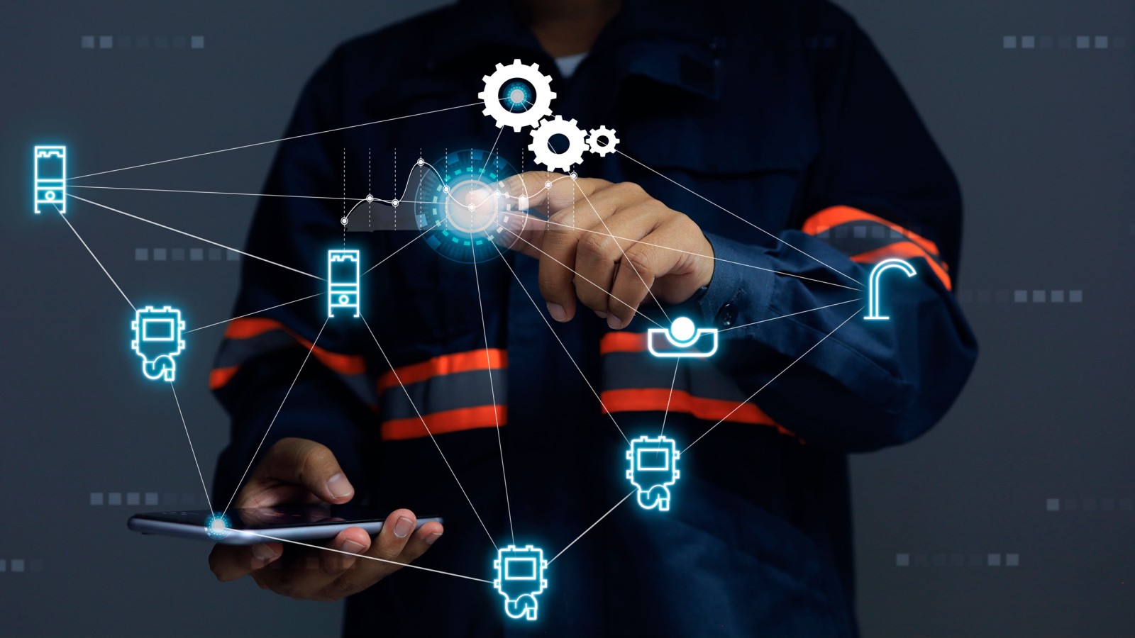 Zentrale Bedienung mit Geberit Control App am Geberit Gateway Zentrale Bedienung mit Geberit Control App am Geberit Gateway