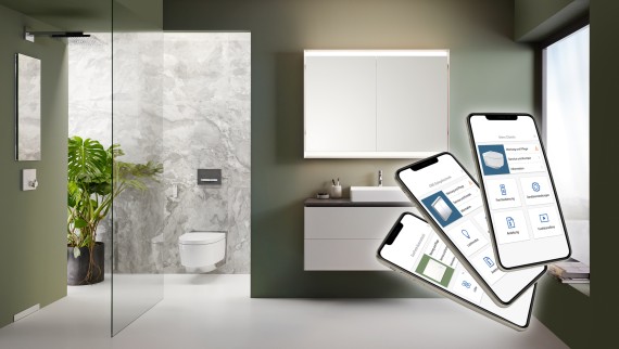 Geberit Home zur einfachen Bedienung verschiedener Geberit Produkte im Bad Geberit Home zur einfachen Bedienung verschiedener Geberit Produkte im Bad