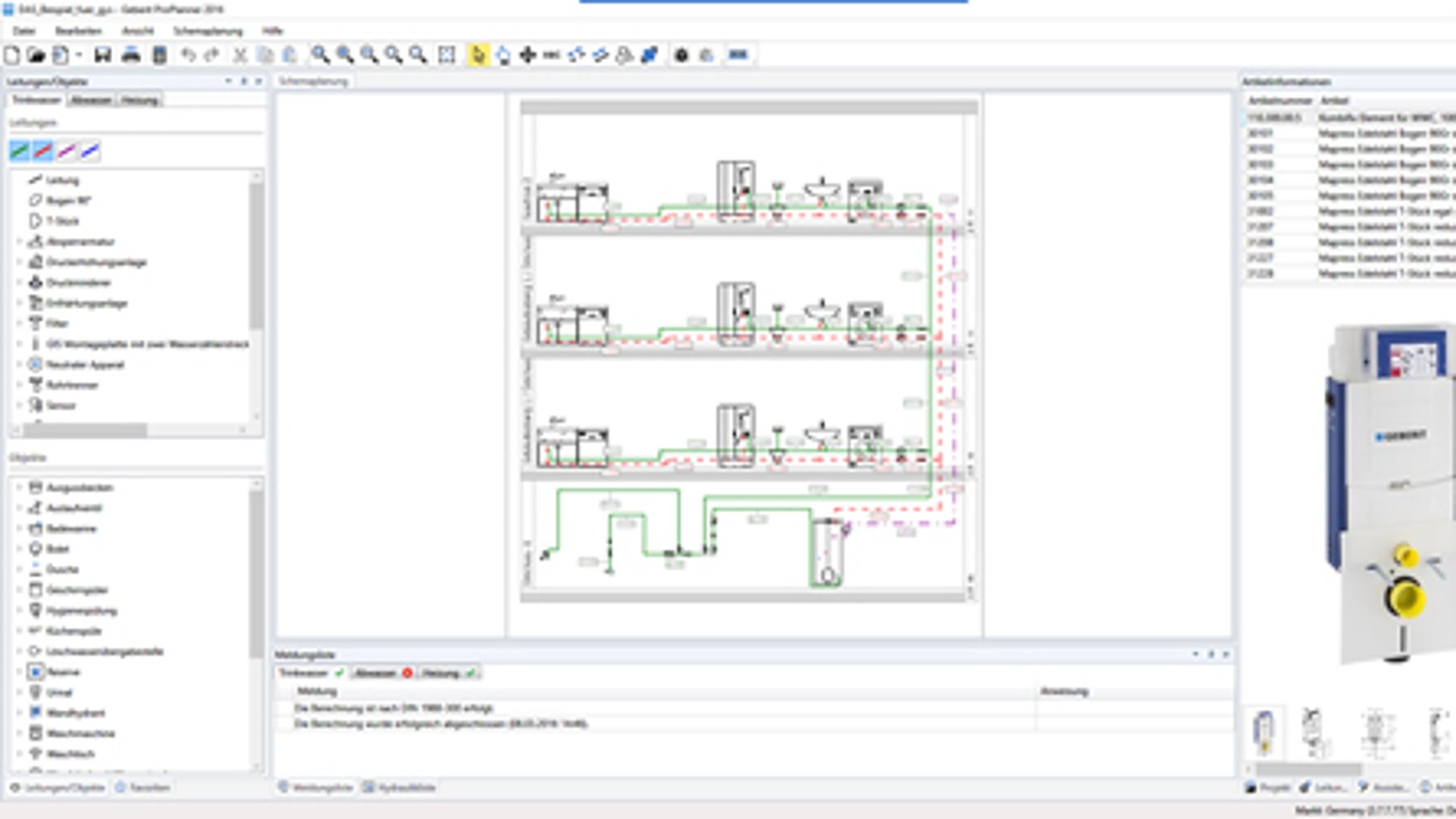 Schemaplanung im Geberit ProPlanner Schemaplanung im Geberit ProPlanner