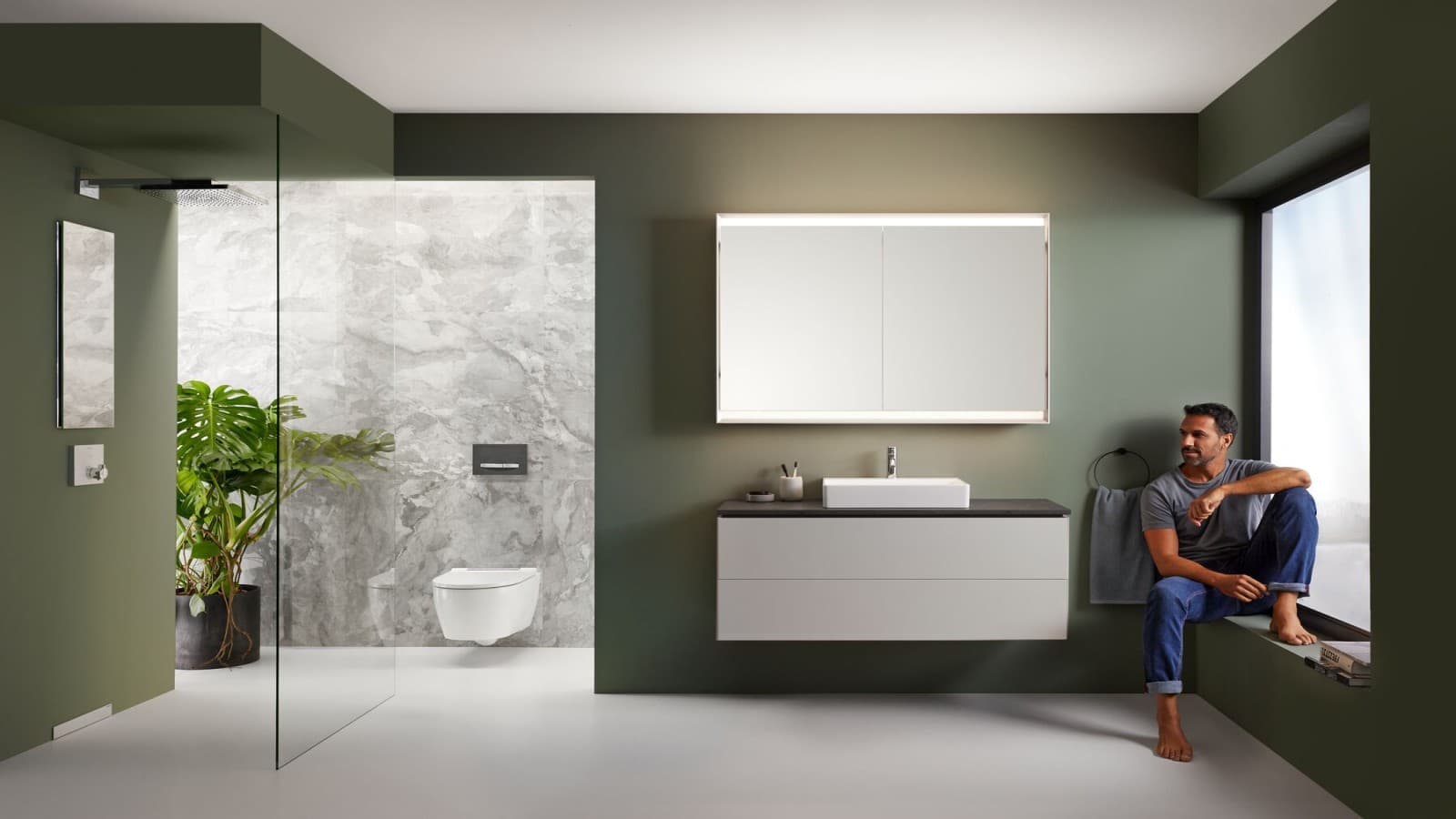 Badserie Geberit ONE, AquaClean Sela Badserie Geberit ONE, AquaClean Sela