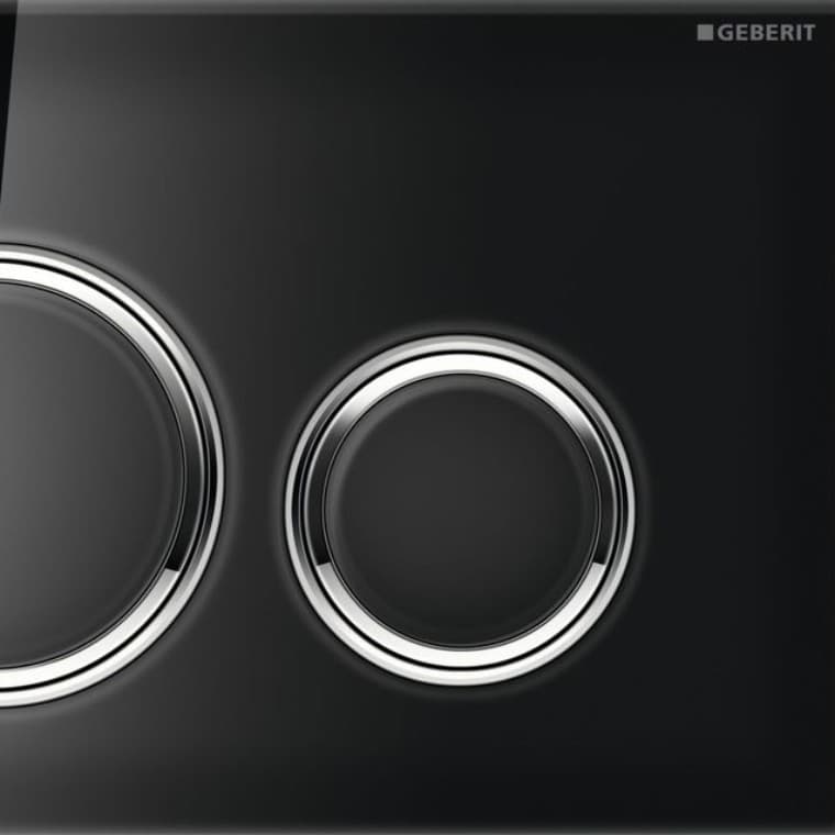 Geberit Betätigungsplatte Sigma21, Glas schwarz Geberit Betätigungsplatte Sigma21, Glas schwarz