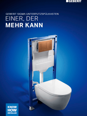 Geberit Sigma Unterputzspülkasten Broschüre / Nr. 04003 Geberit Sigma Unterputzspülkasten Broschüre / Nr. 04003