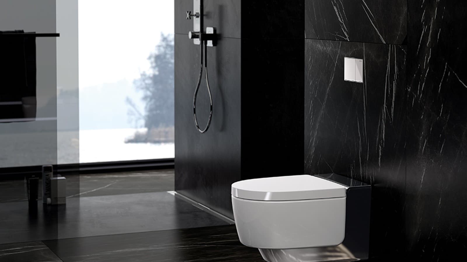 Geberit AquaClean Mera mit Stromanschluss Geberit AquaClean Mera mit Stromanschluss
