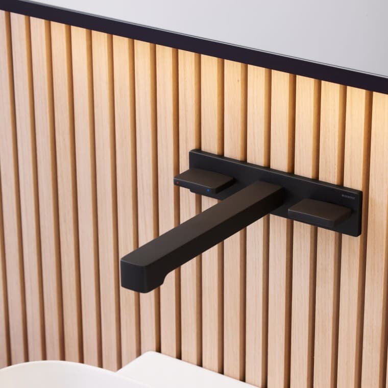 Geberit ONE Wandarmatur Design schwarz matt Geberit ONE Wandarmatur Design schwarz matt