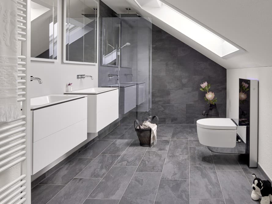 Badezimmer mit Dachschräge Badezimmer mit Dachschräge
